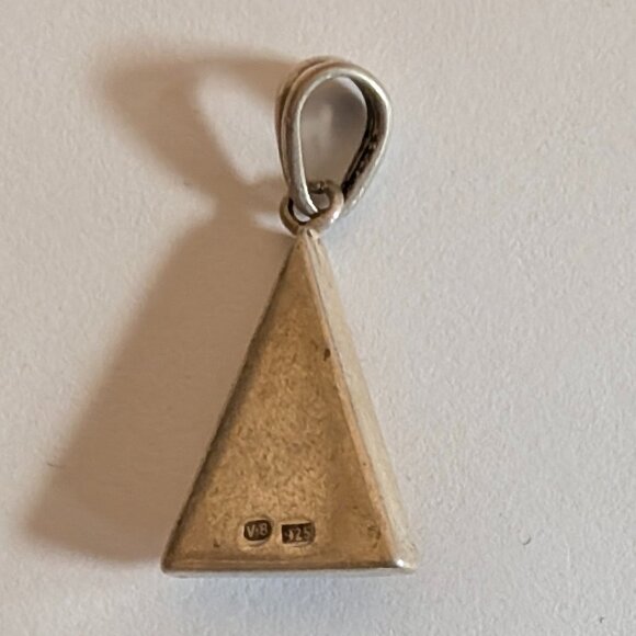 Valerio Polish Amber Sterling Silver Pendant - Picture 7 of 10